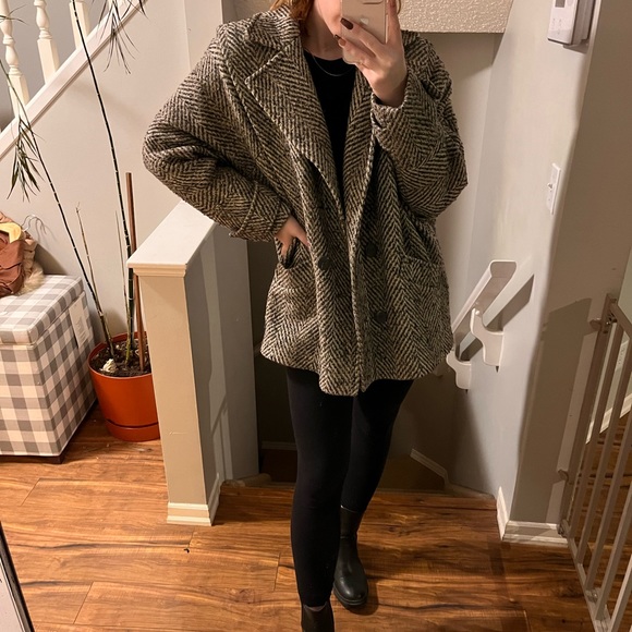 SOLD! Thank you! 🤎Vintage Tweed Wool Coat - Picture 13 of 16